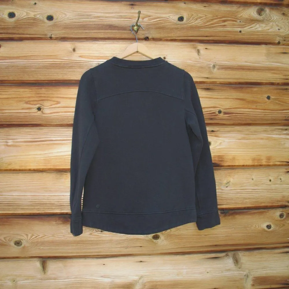 Lululemon Fleece Be True Crew  Pullover Sweatshirt Black - Image 8