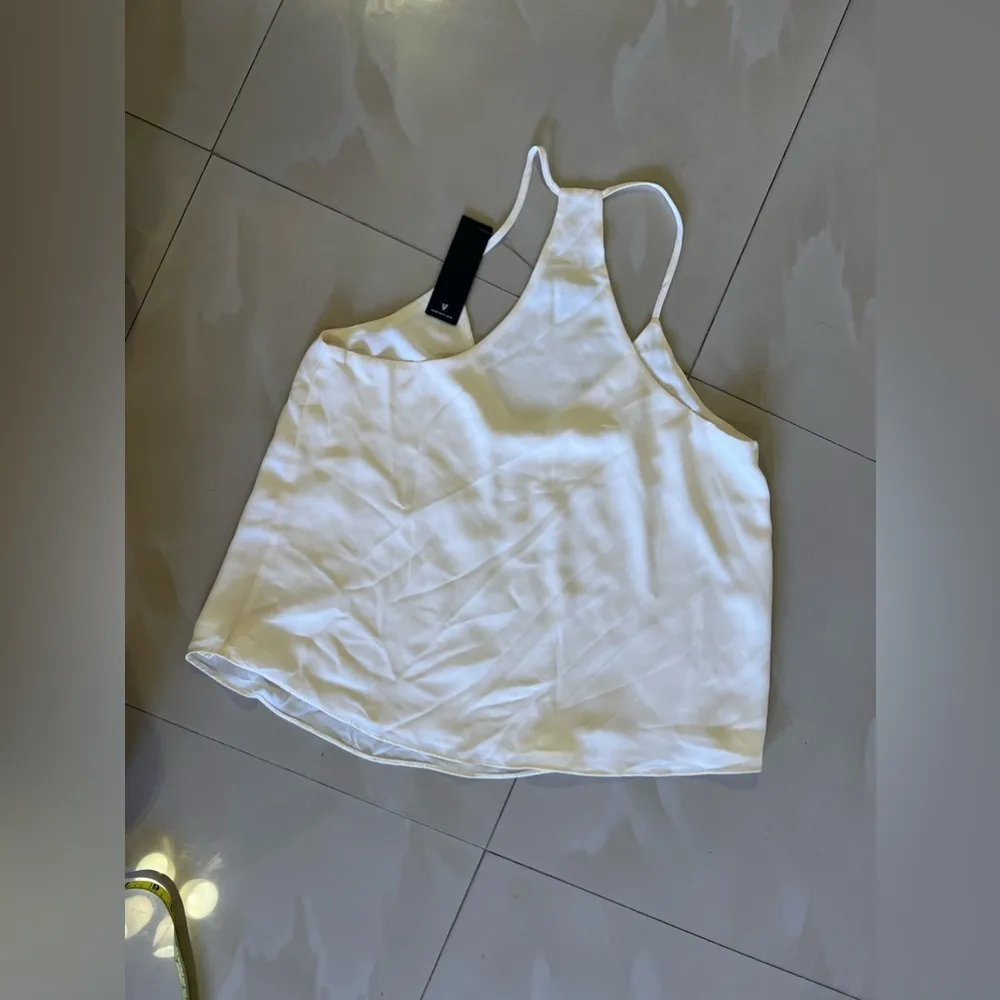 Lulus | Chic Disposition Ivory T-Back Cami Top M Lightweight Summer Tank Beige - Image 12