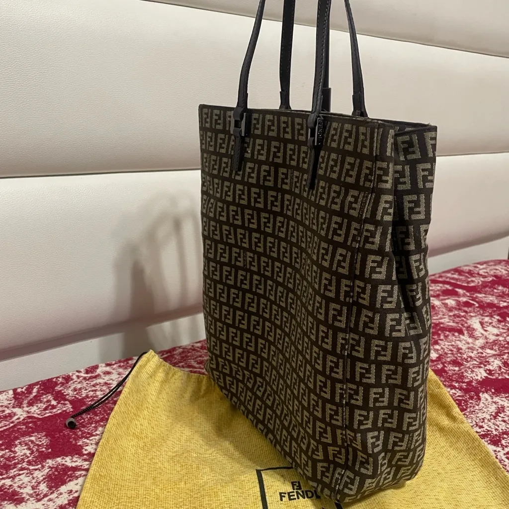 Fendi Canvas Tote Bag - Image 5