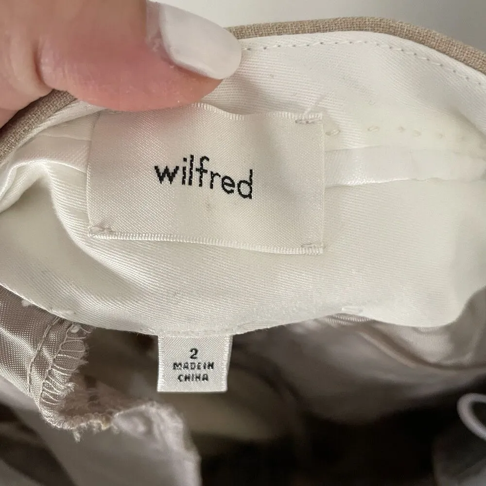 Wilfred Size 2 High Rise Beige Ibiza Office Career Dressy Pants Trousers NEW NWT - Image 5