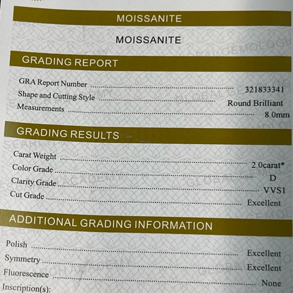 Diamond 4 ct tw round brilliant cut lab grown stud diamond earrings certified Silver - Image 12