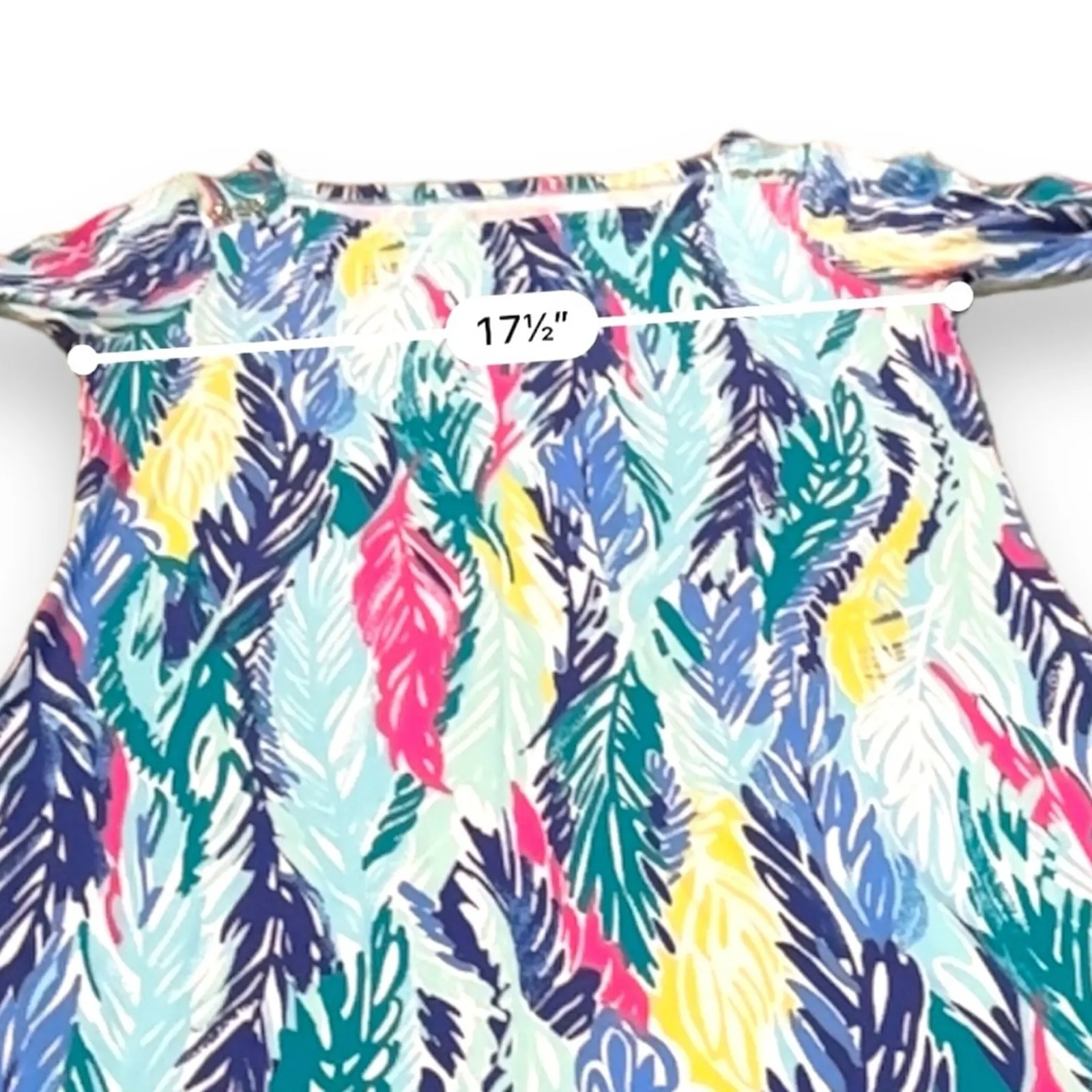 Lilly Pulitzer Sophie Multicolor Light As‎ A Feather UPF+ 50 3/4 Sleeve Dress M - Image 12
