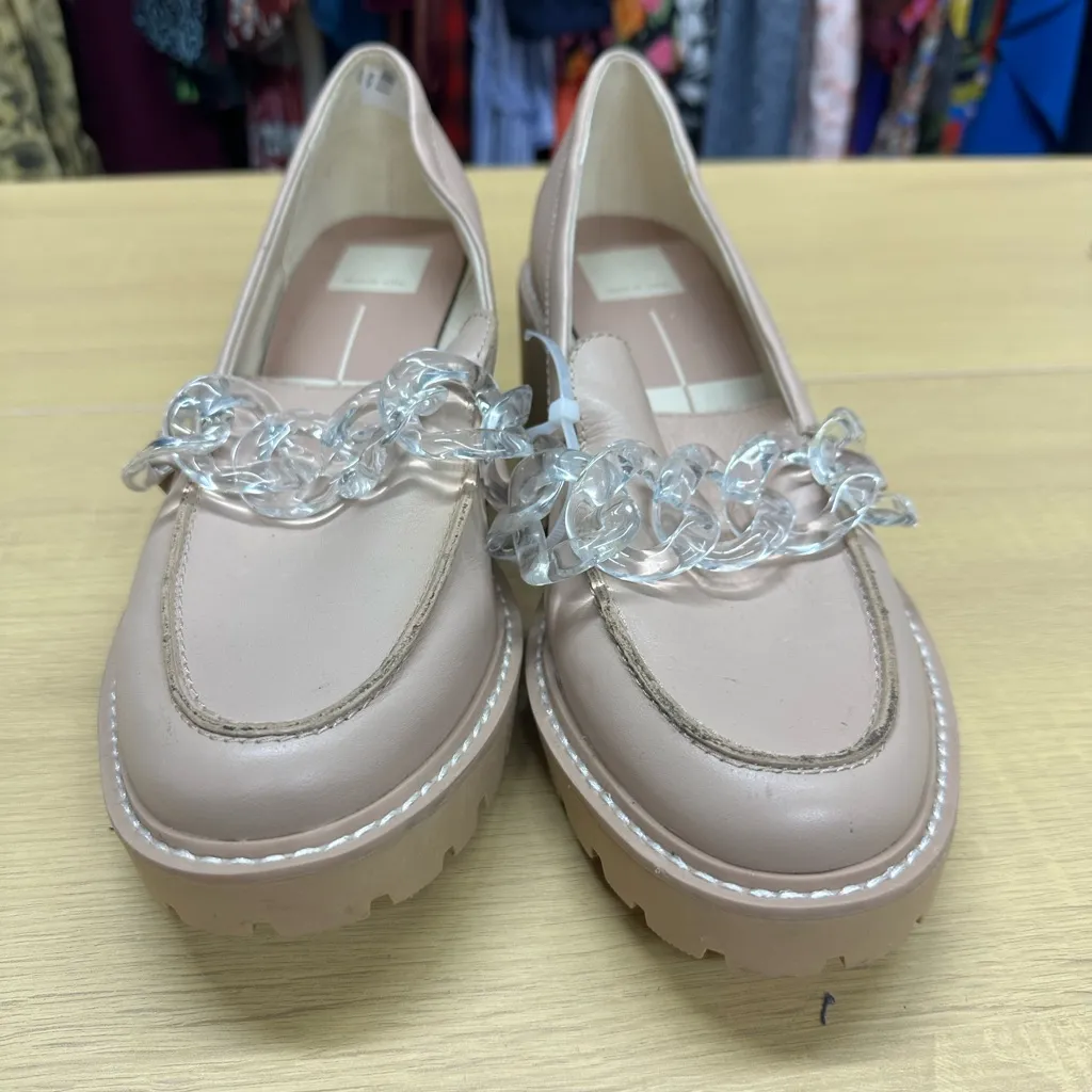 Dolce Vita Haris Leather Wedge Platform Loafers Blush Women’s Size 8.5 N… - Image 1