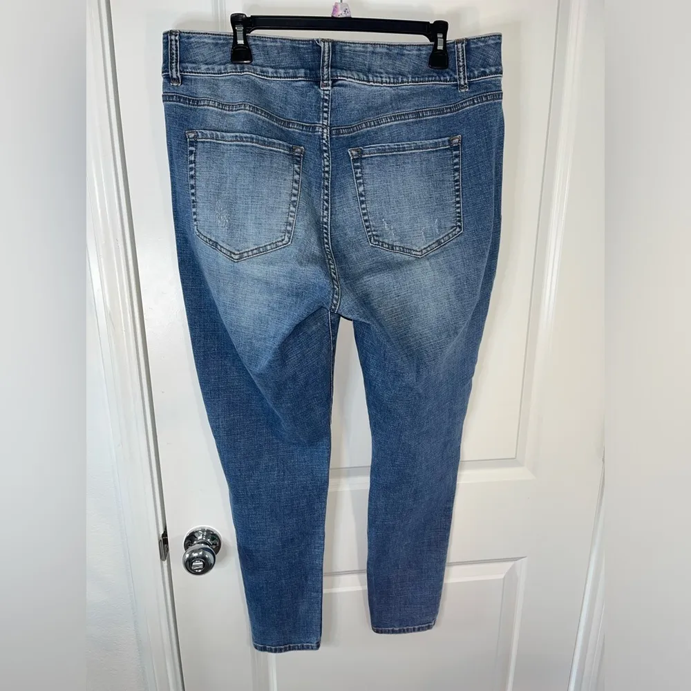 Venezia by Lane Bryant Stretch Spandex Waist Minimal Distress Skinny Leg Sz 18 - Image 7