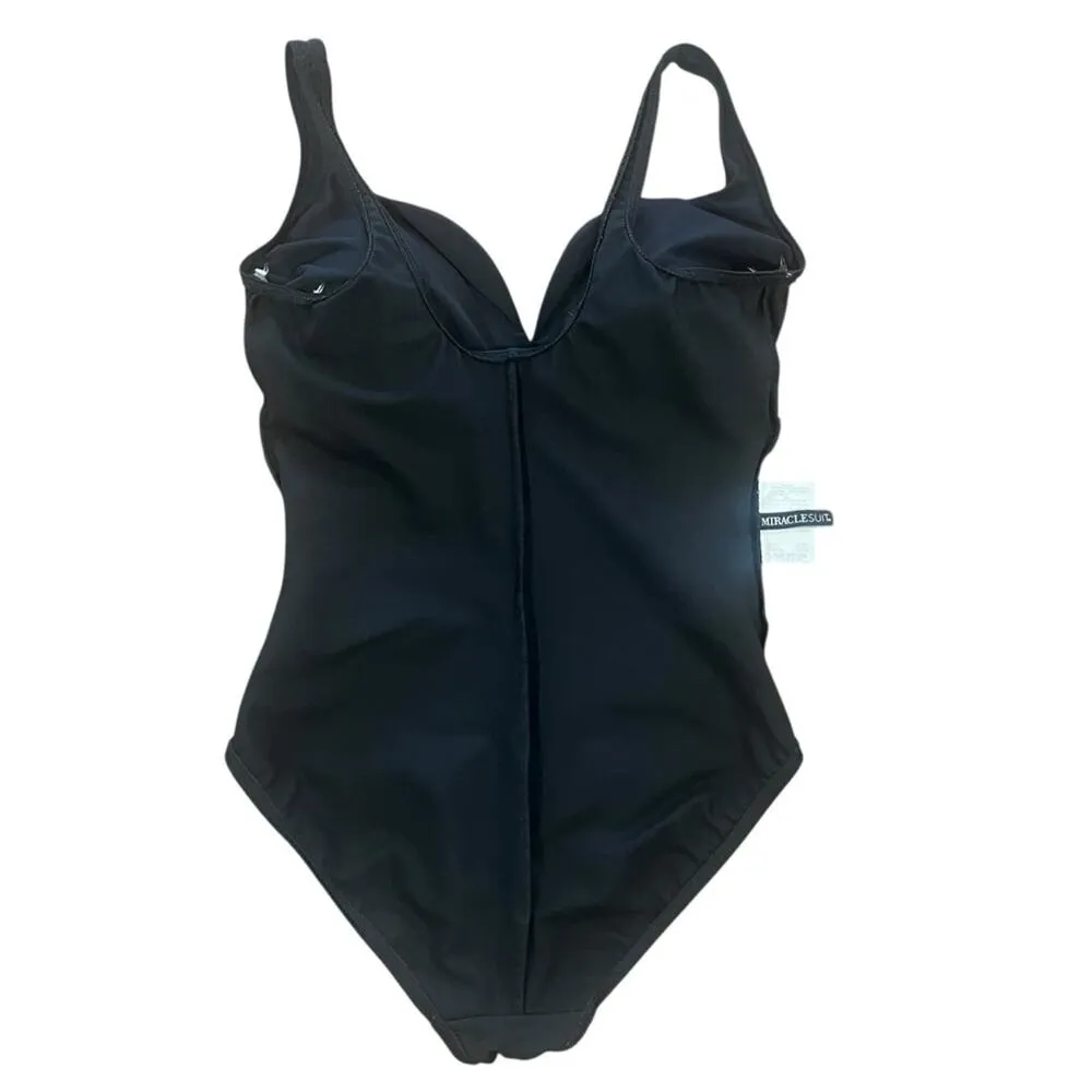 Miraclesuit Labyrinth Temptress Black Swimsuit Womens No Tag Size Resort Island - Image 7