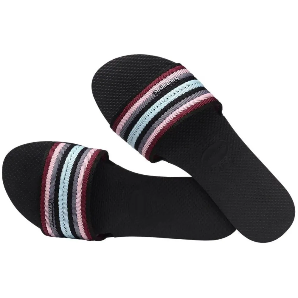 Havaianas Women's You Malta Mix Slide Sandal,‎ Size 5, Black/Multi, NWT - Image 2
