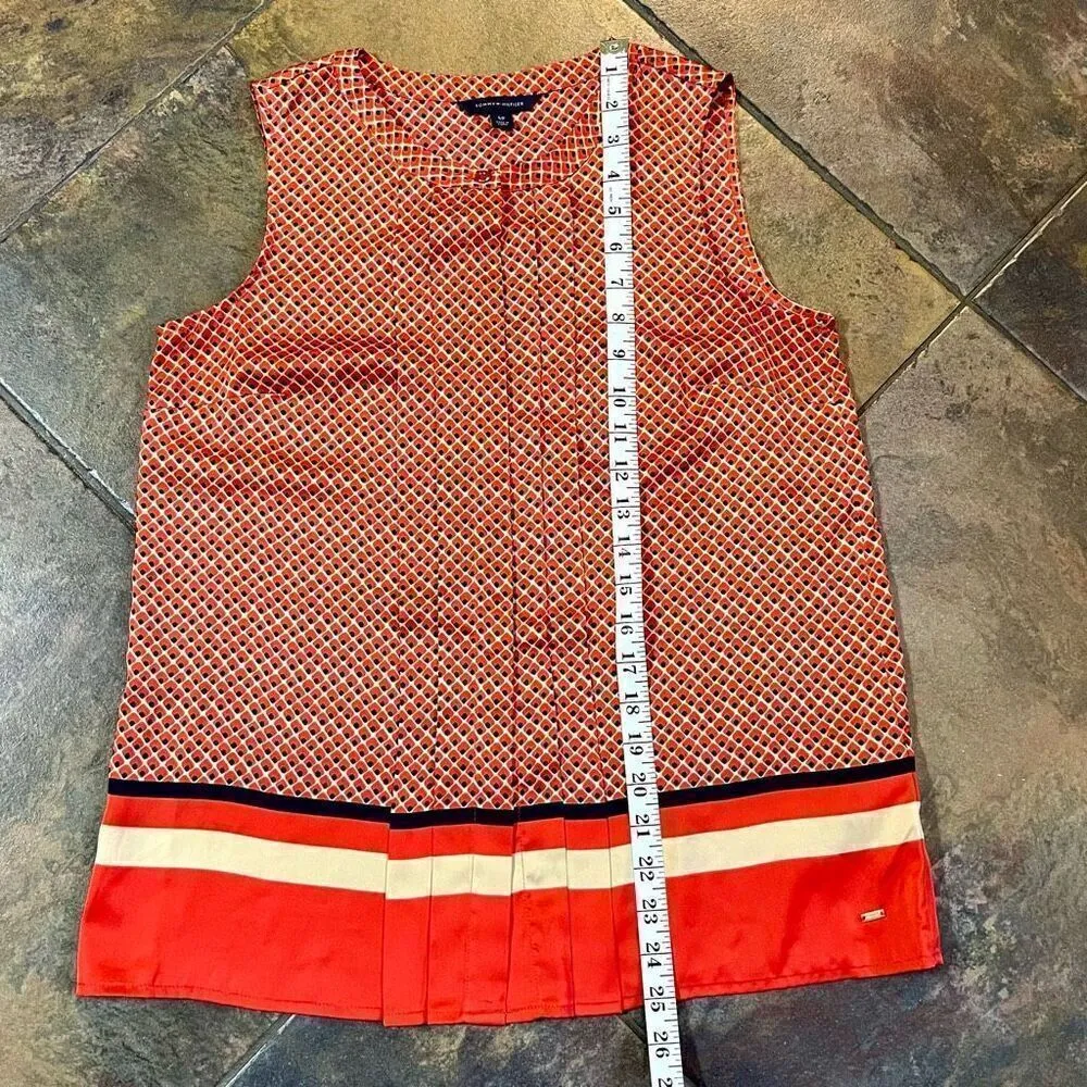 Tommy Hilfiger Women’s Diamond Argyle Tank Blouse Small - Image 6