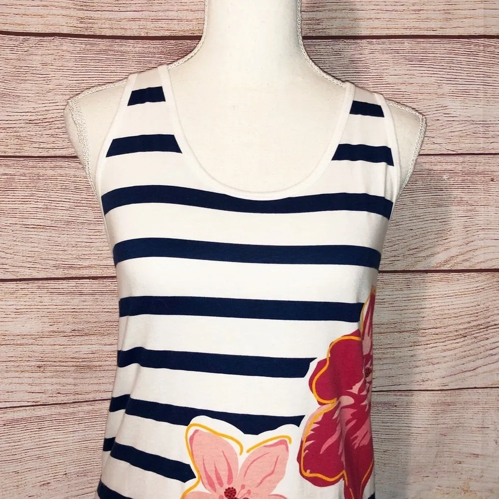 Disney Parks Blue and White Floral Swim Cover Up Dress Size S - Image 10