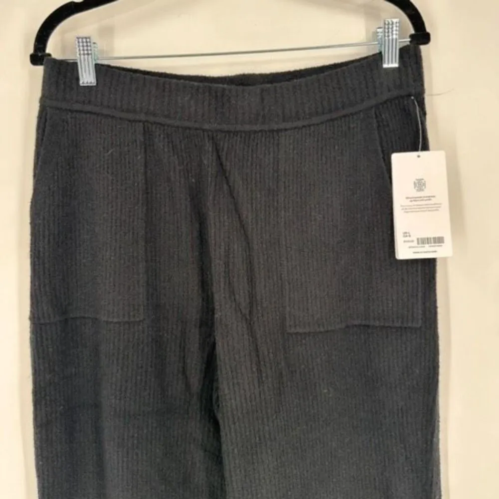 NWT Athleta Women’s Felicity Cozy Knit Wide Leg Pant Black Large Cashmere Blend‎ - Image 5