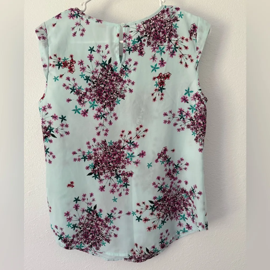 Candie's Light Blue Floral Lace Top - Image 5