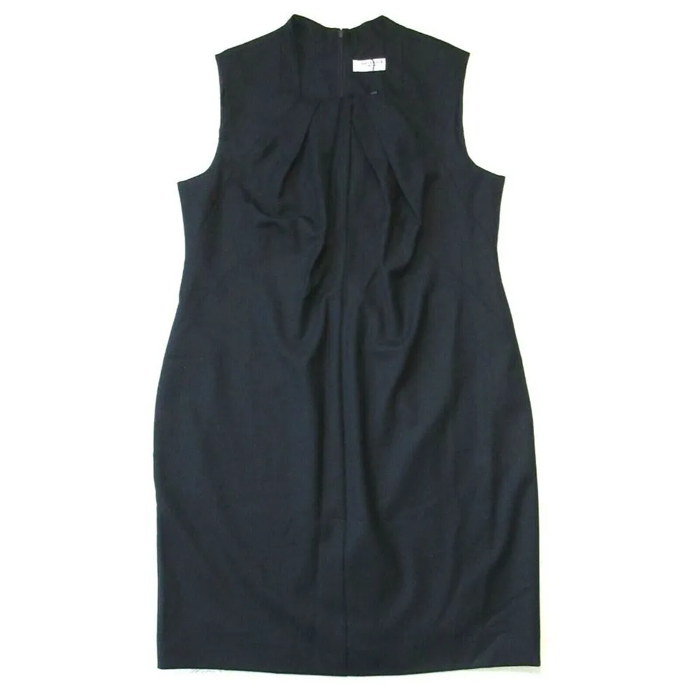 NWT MM. Lafleur Lucinda 2.0 in Ink Sharkskin Stretch Wool Sheath Dress +1 $325 - Image 2