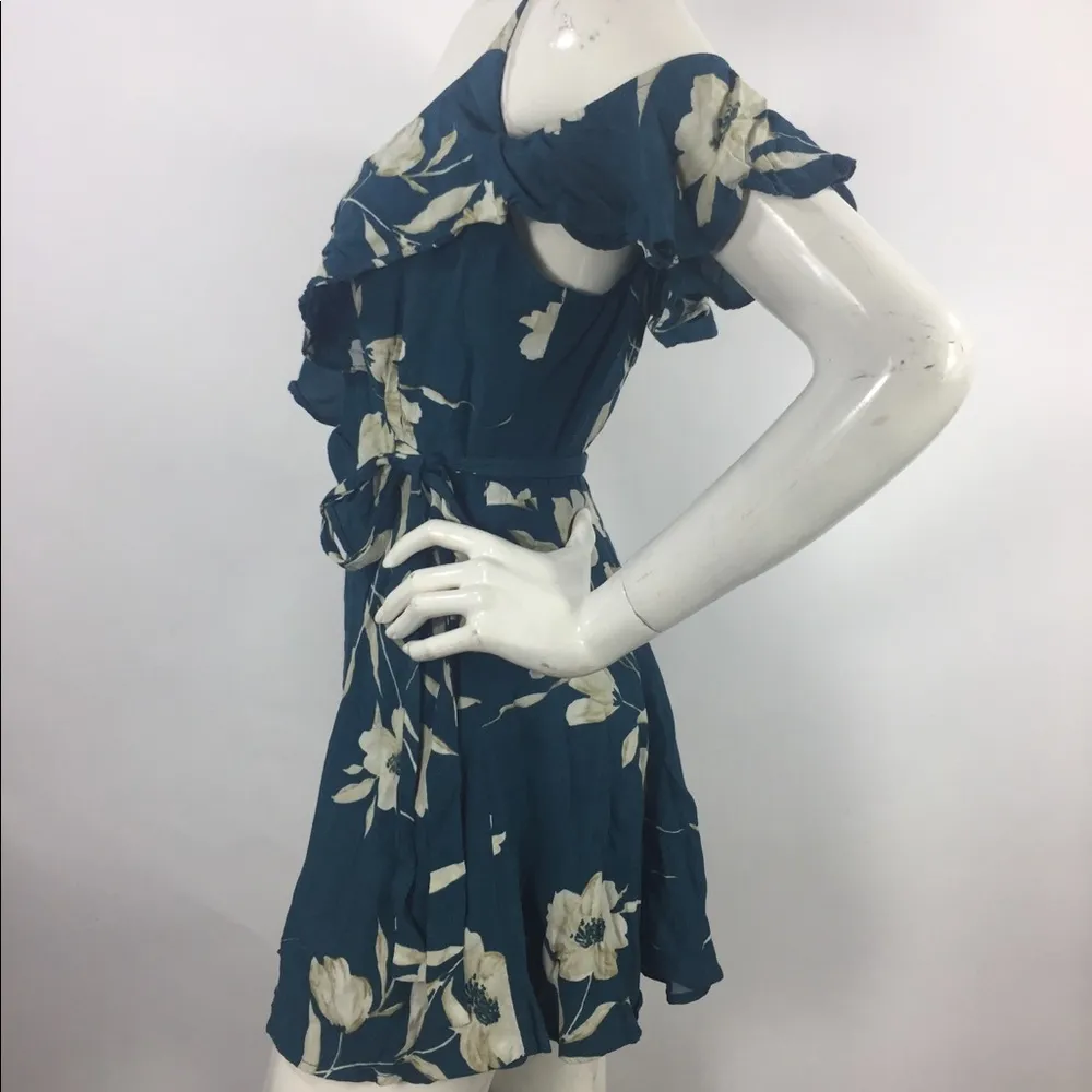 Privacy Please Hamlet Wrap Mini Skater Dress - Image 15