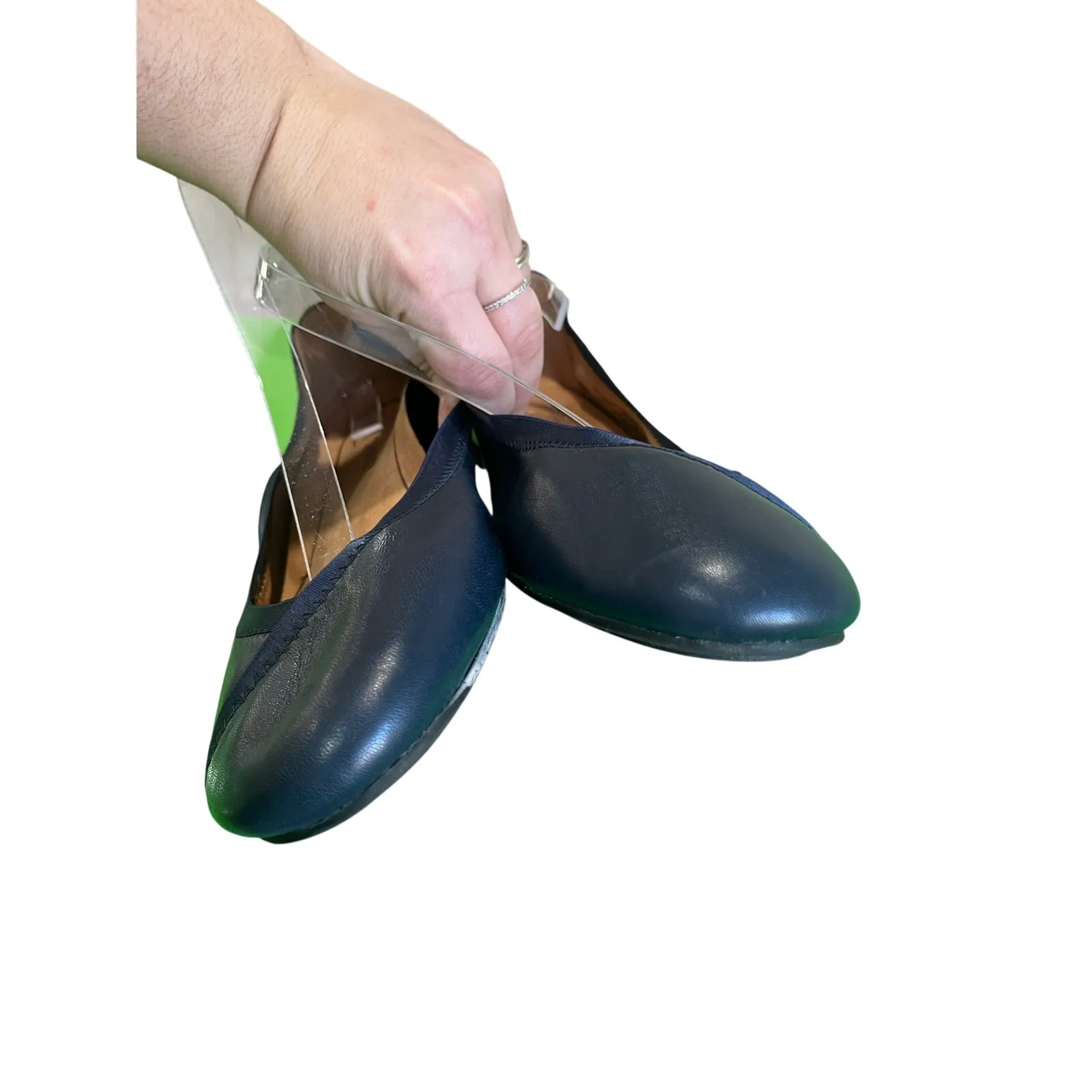 Vionic Carroll Leather Ballet Flats Comfort Support Shoes Sz 10 - Image 4