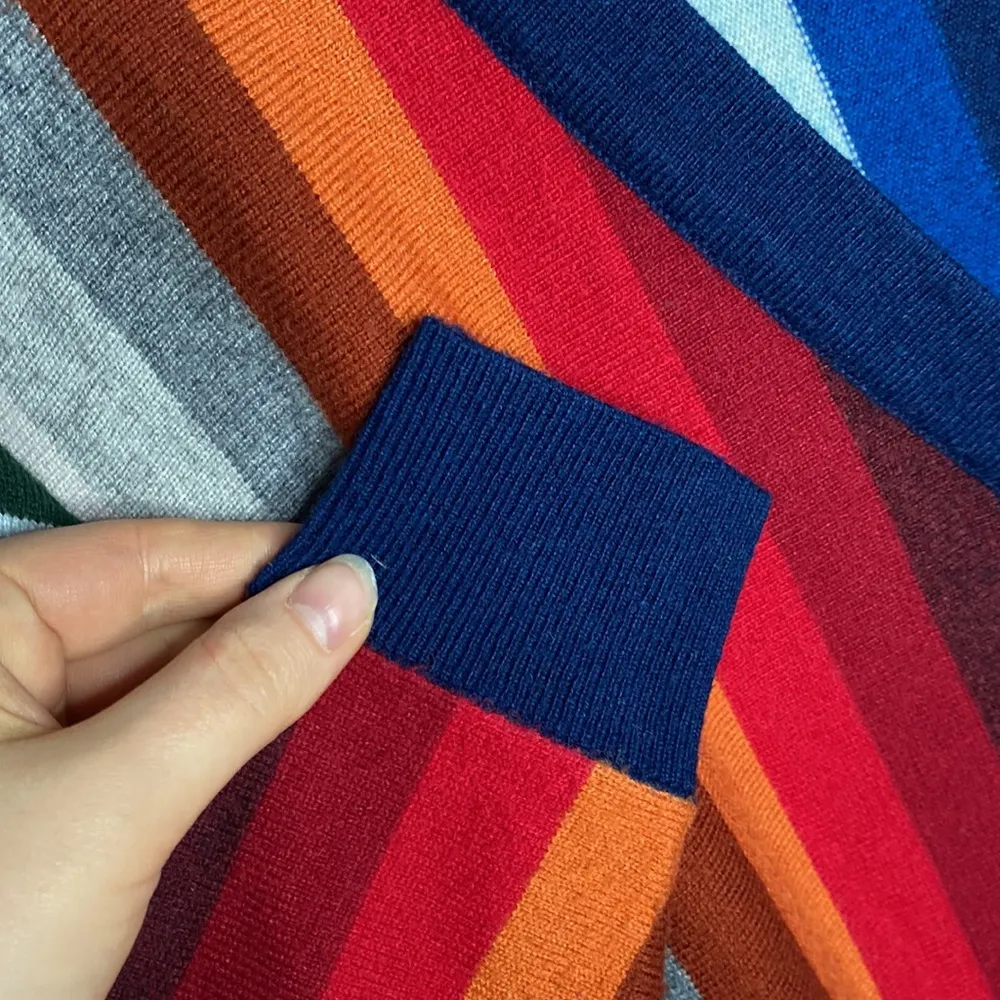 The Great the co-Ed wool blend multi stripe cardigan size 0 - Image 8