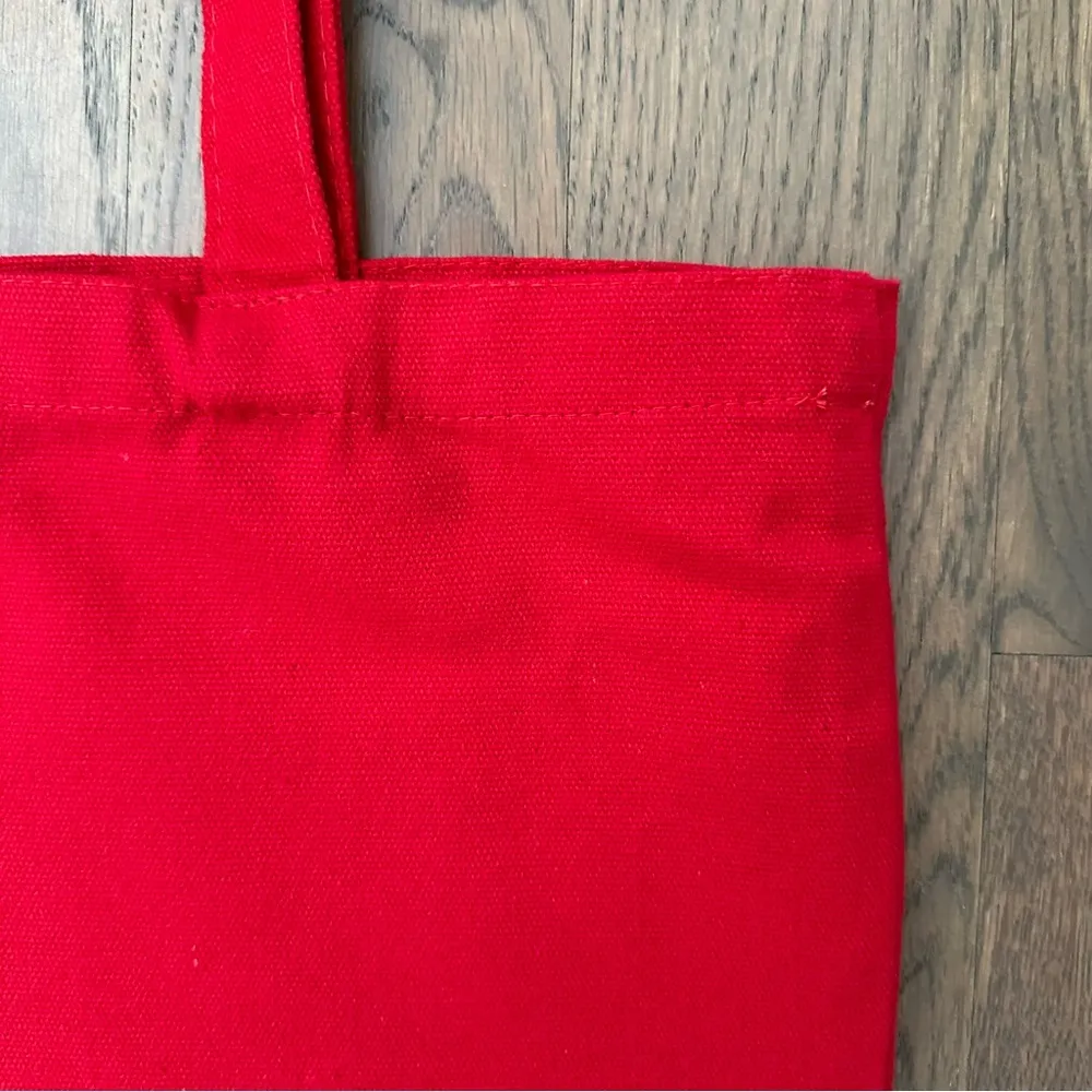 NWT Outdoor Voices Chicago Cotton Tote Bag in Red and Pink - Image 2