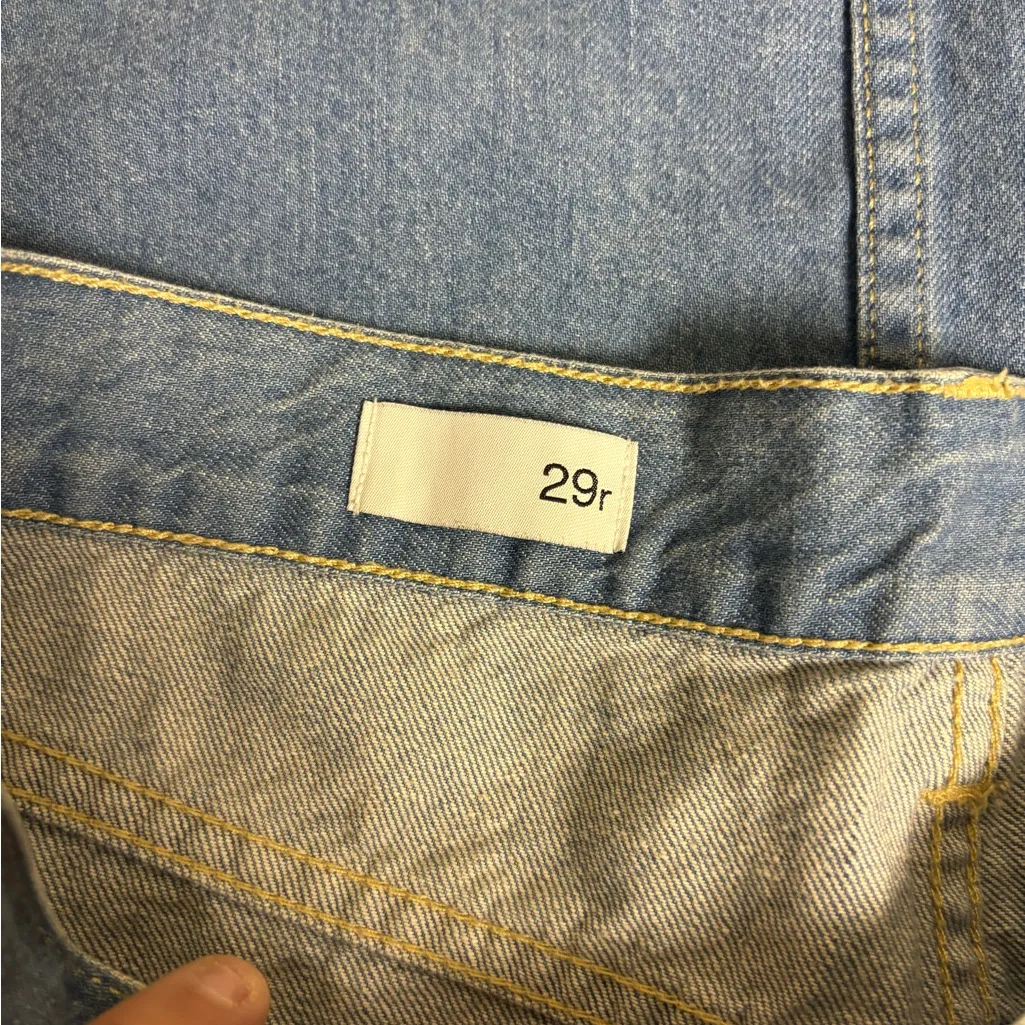 Gap A-Line Denim Skirt | Size 29 | Classic Blue Midi Jean Skirt - Image 4