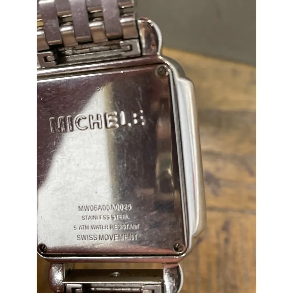 Michele Deco Stainless Steel Chronograph swiss movement watch With Box SKU 9190 Silver - Image 9