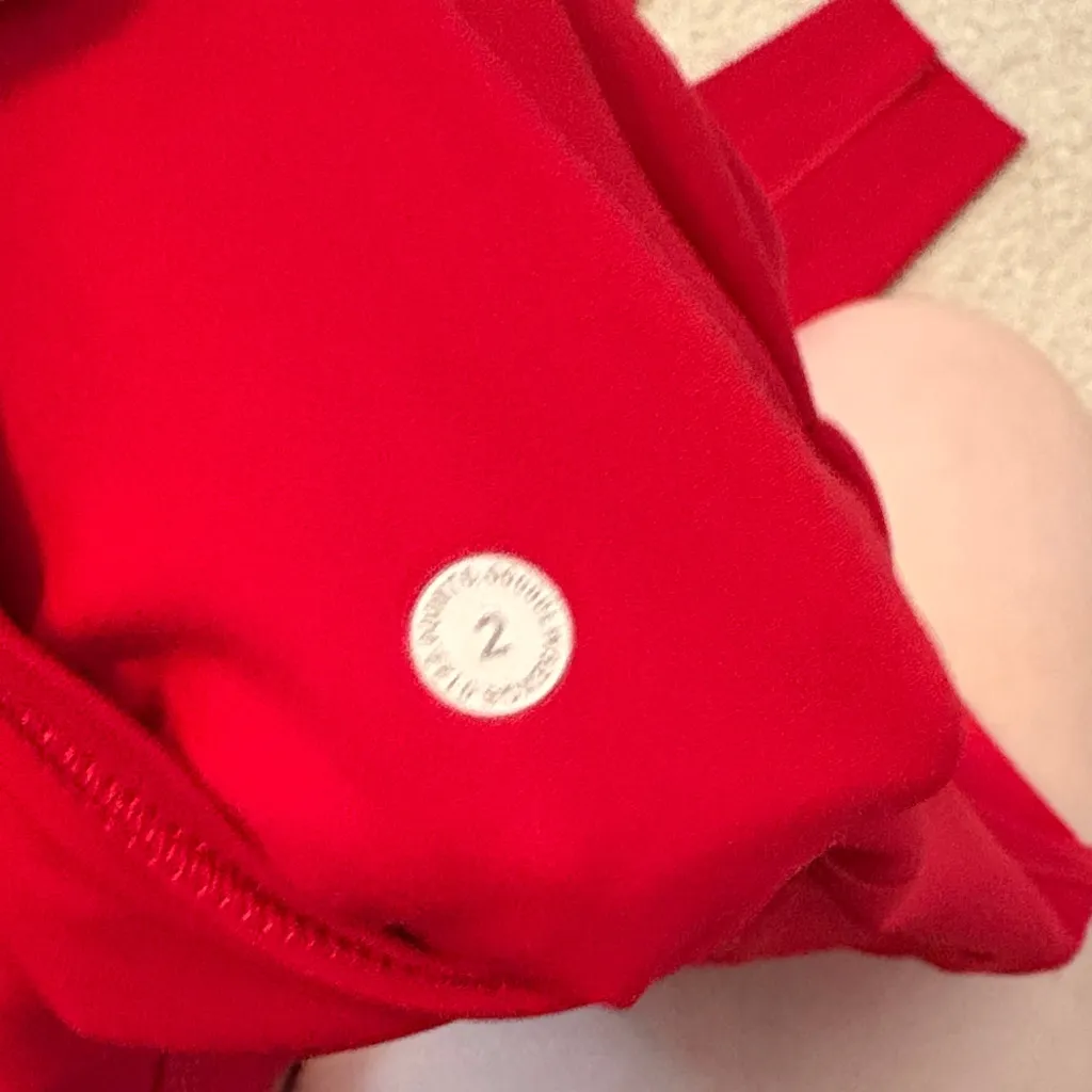 Lululemon Vibrant Red Leggings - Image 4