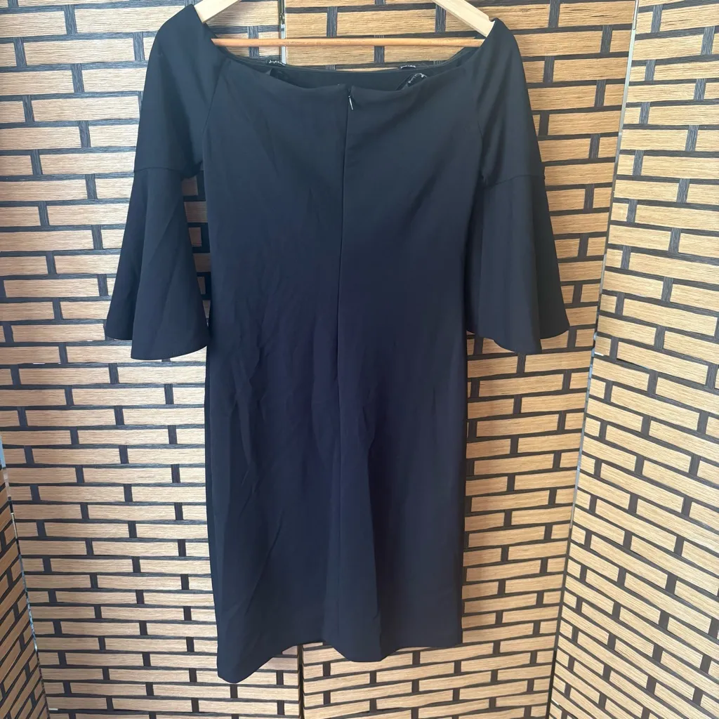 Joseph Ribkoff Black Off Shoulder Dress Size 6 - Image 2