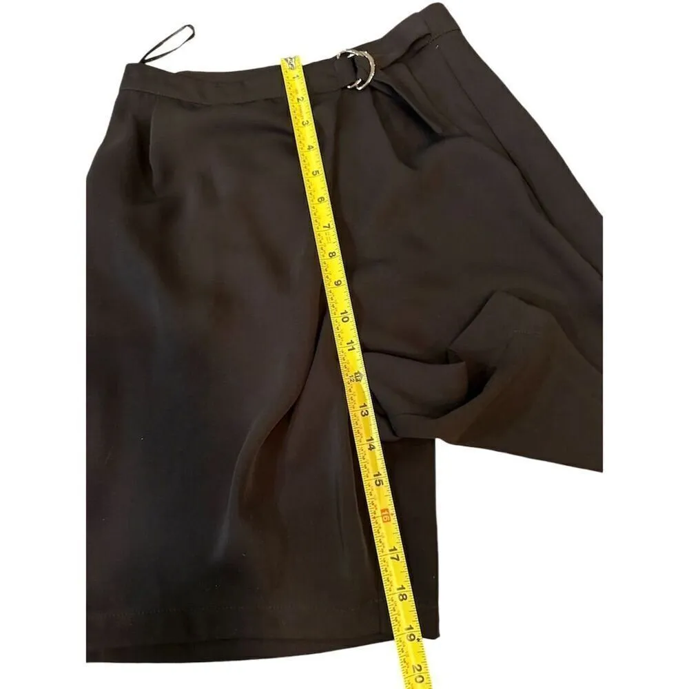 Topshop Women's High Waist Black Chino Shorts Size 4 Casual Summer - Image 4