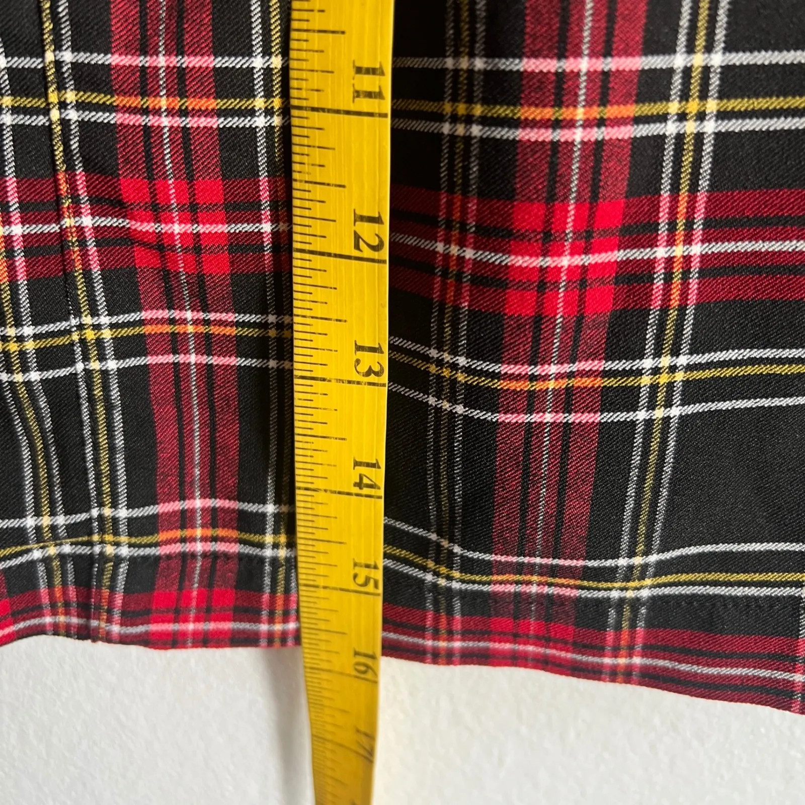 Plaid Mini Skirt, Grunge, Emo, Goth, Punk, Medium, Vintage‎ Inspired Black - Image 5