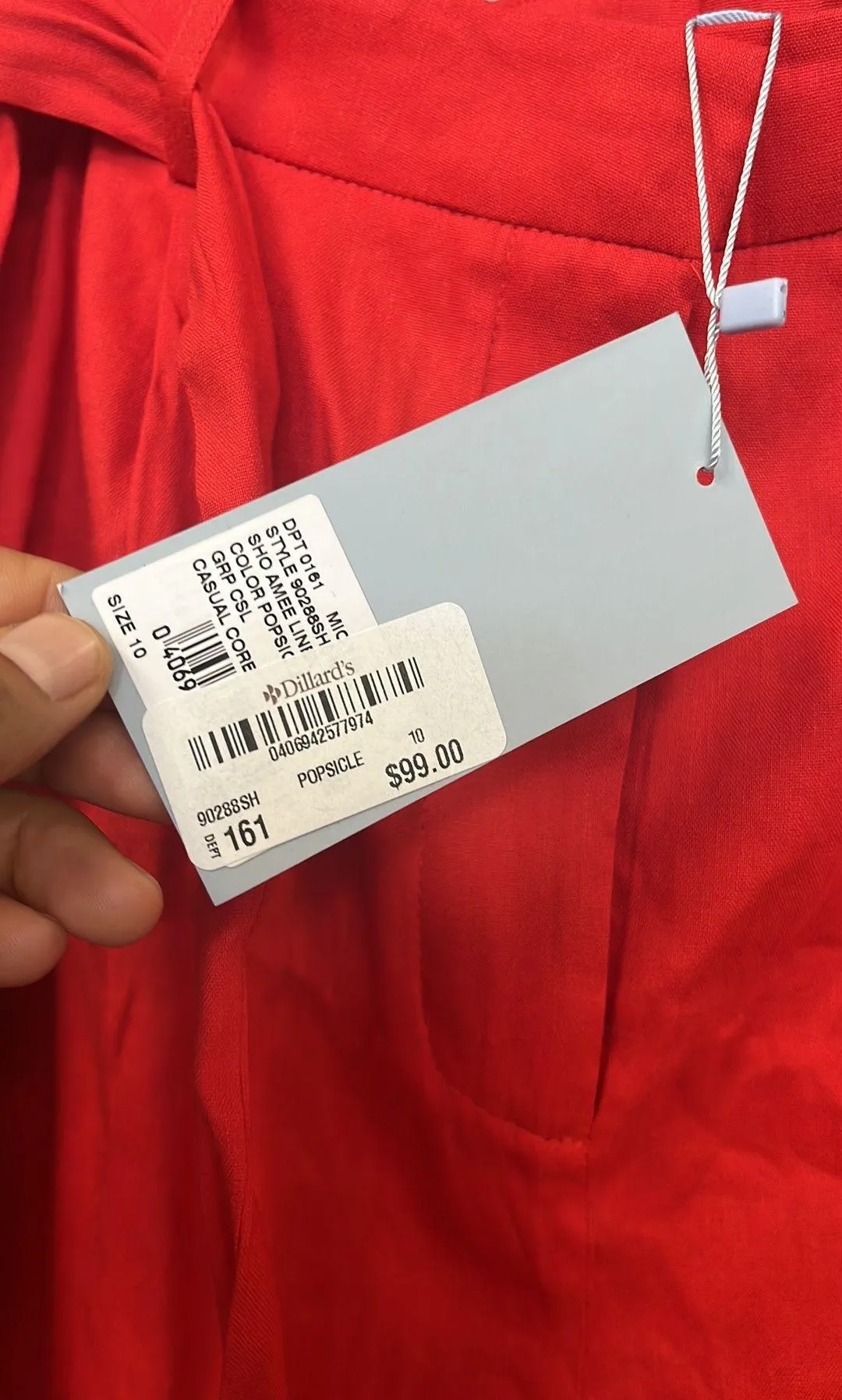 Amee Linen High Rise Coordinating Shorts Sz 10. - Image 5