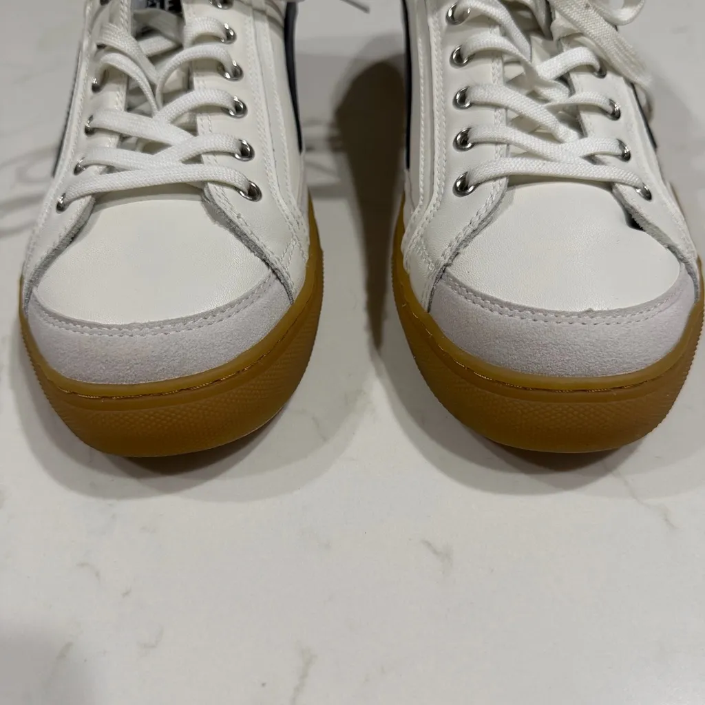 Nothing New Women’s Saga One Navy and White Sneakers with Tan Sole Size 9 - Image 2