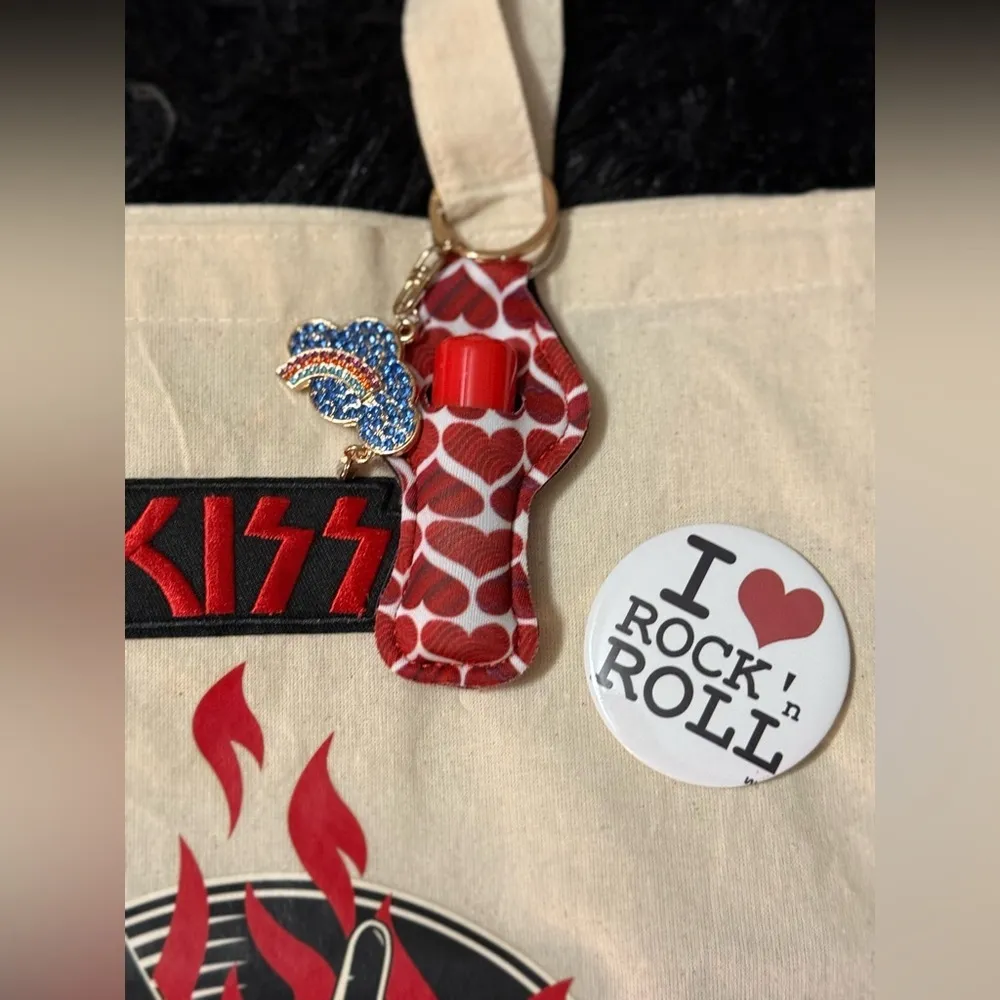 Rock and roll handmade tote - Image 3