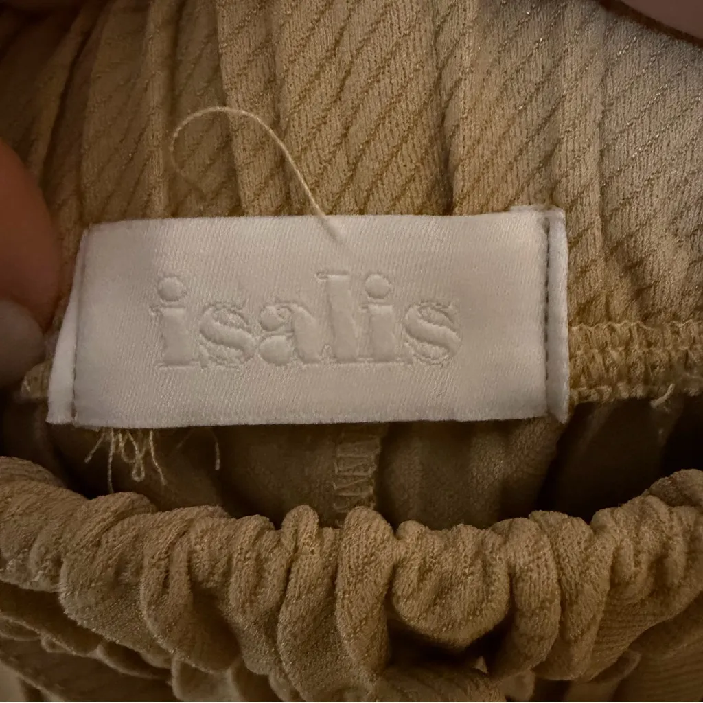 Isalis Pleated Wide Leg Pants Small - Image 4