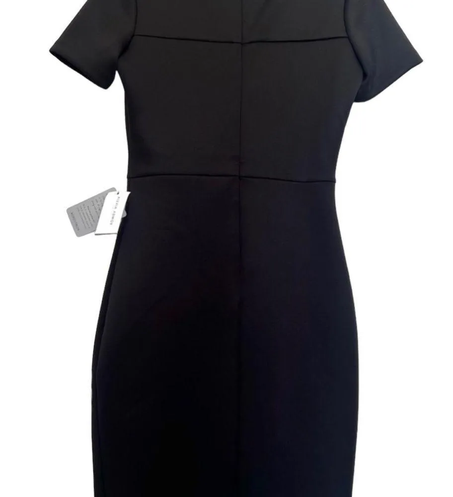 ALEXIA ADMOR NEW NY Black Scuba Midi Dress - Image 7