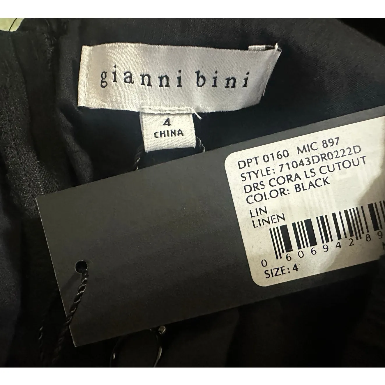 New Gianni Bini Cora Linen Mini Dress - Image 4