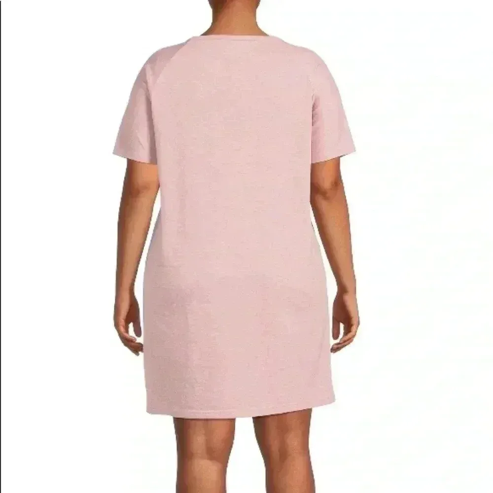 🆕 Plus Size Graphic Sleep Dress from Love at First Sight 2X🆕 Pink - Image 3