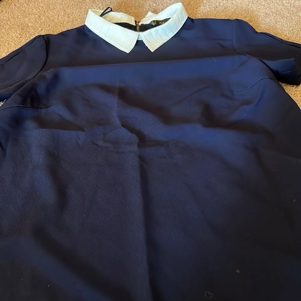 Zara navy dress M - Image 4