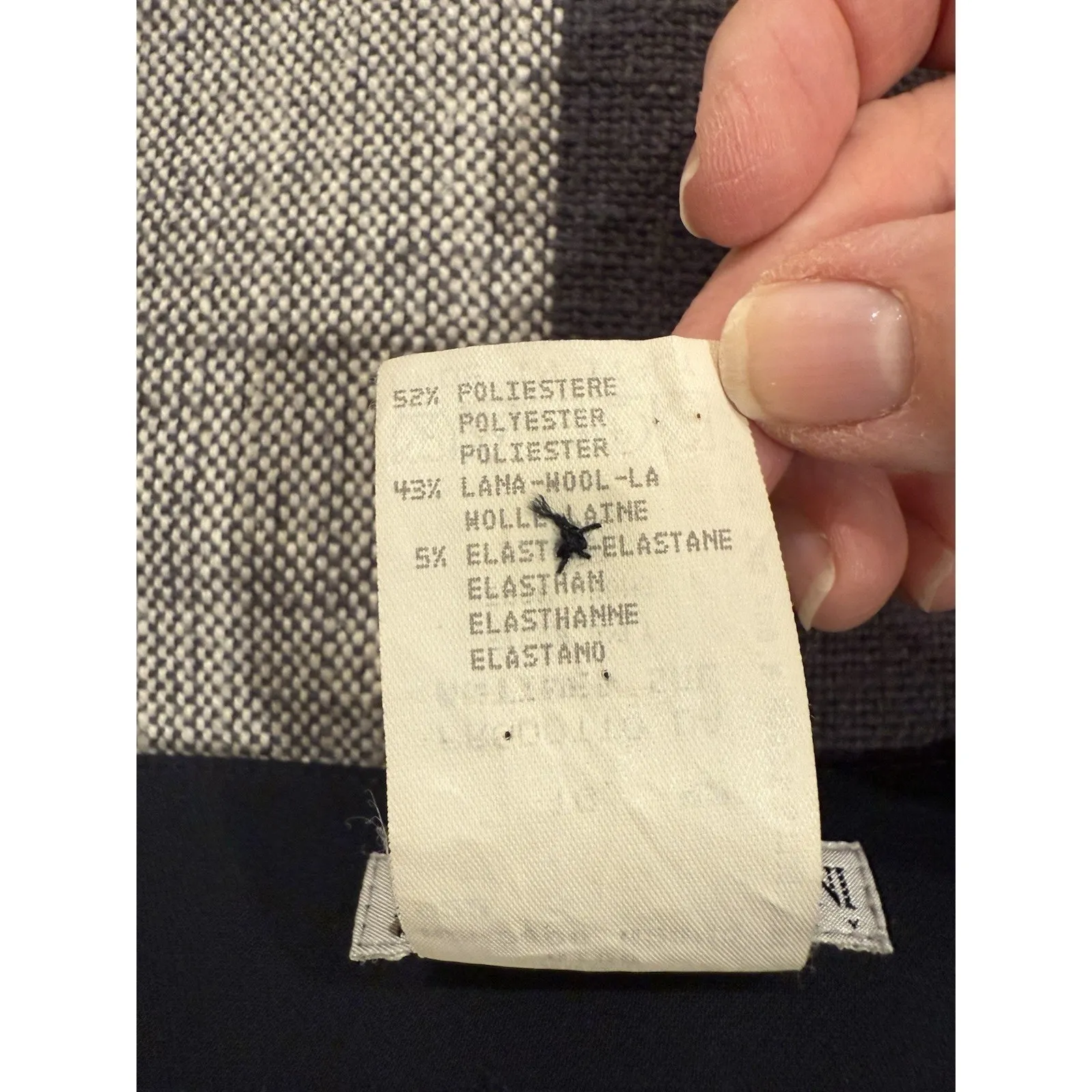 EMPORIO ARMANI Women Size 6 US Skirt Side Zip Tie Tux Tie Front Slit Unlined - Image 7