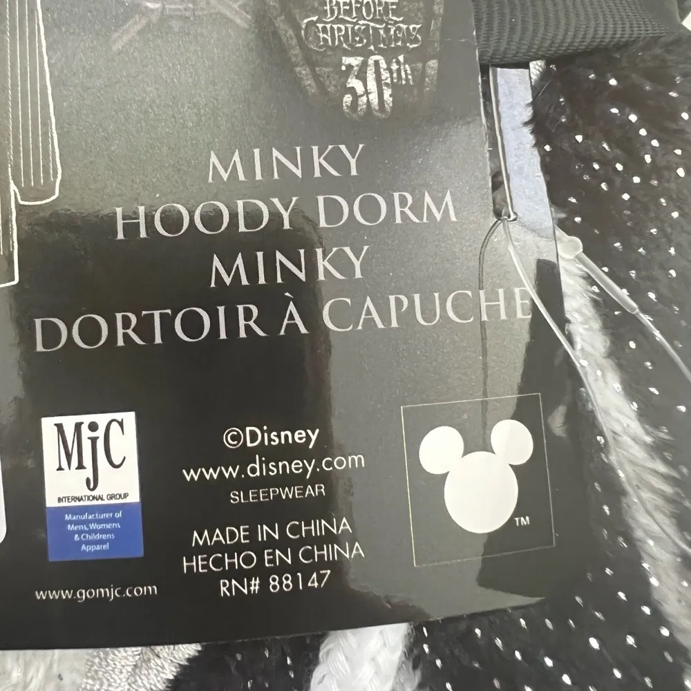 Disney Nightmare Before Christmas Hooded Dress Black White Jack Skellington - Image 12