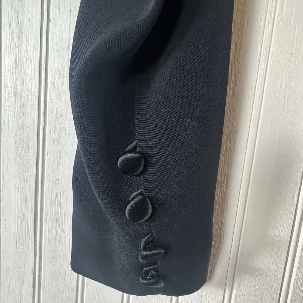 Jones New York Black Cropped Blazer with Shoulder Pads - Image 6