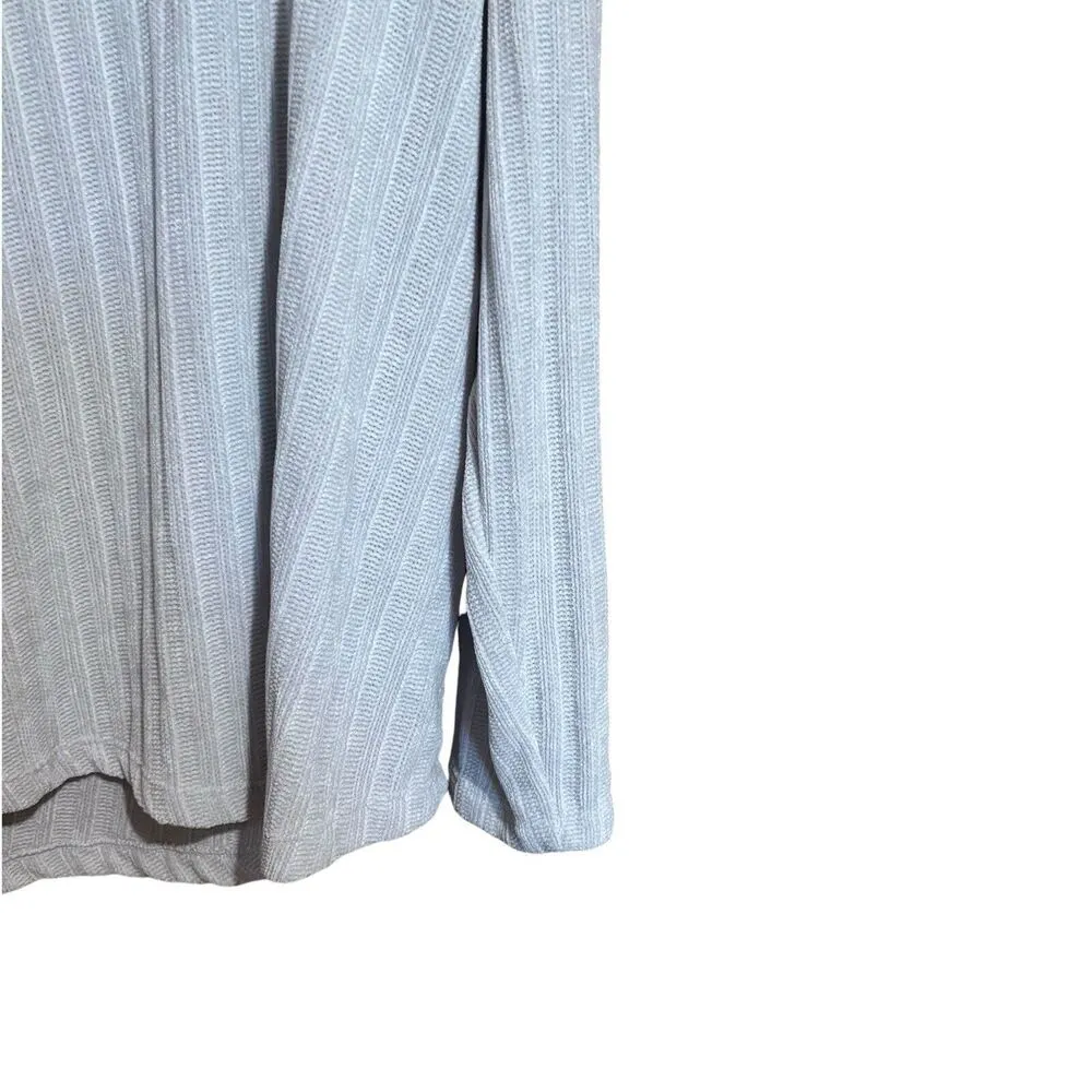 Ruby Rd Sweater Womens 1X Gray Knit Chunky Cowl Neck Pullover Sweatshirt - Image 5