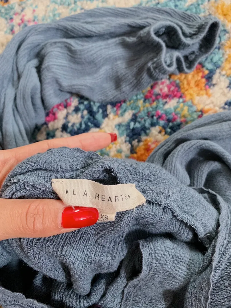 Blue Off The Shoulder Top  - Image 3