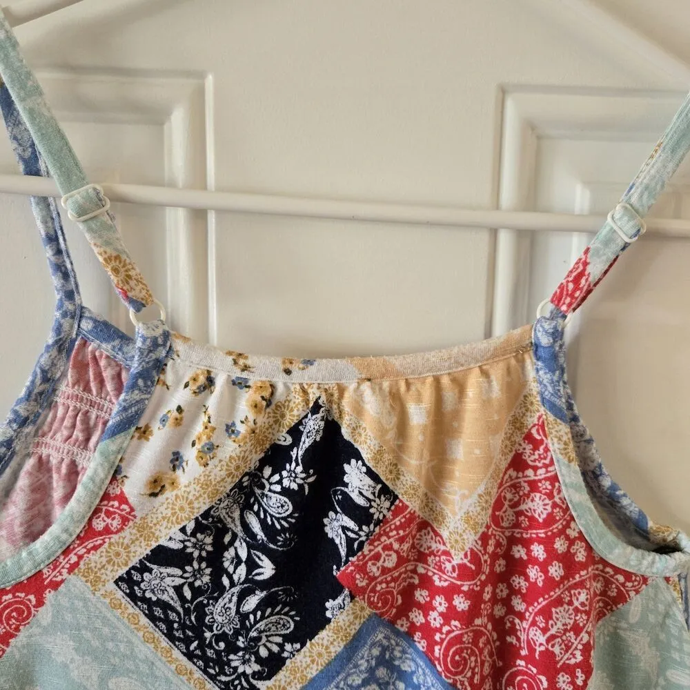 Maurices Women's Bandana Print Tank Top XS Sleeveless Summer Flowy Boho Festival - Image 5