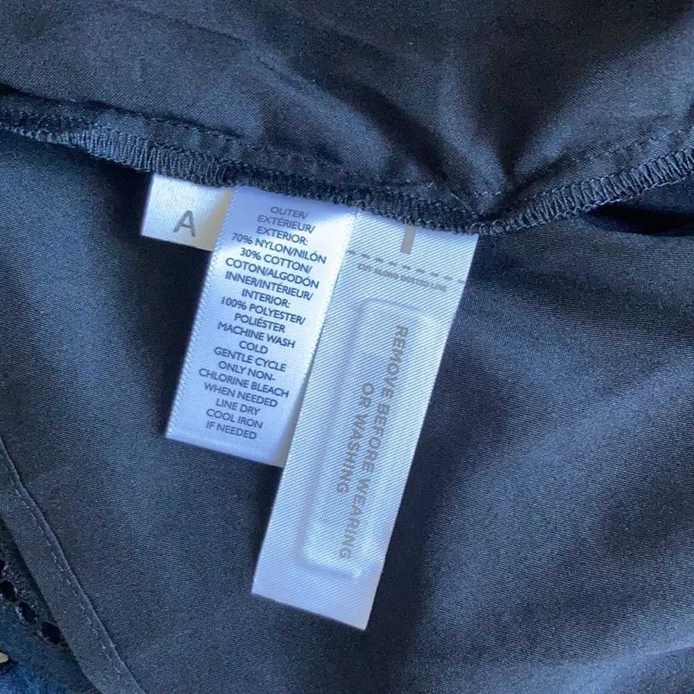 Blue/Black Lace Shift Dress - Image 8