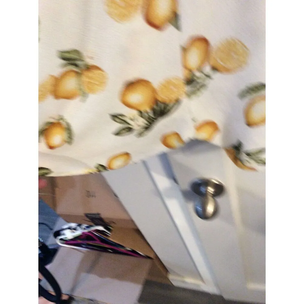 Lemon Sleeveless print Romper womens Size XL shorts - Image 5