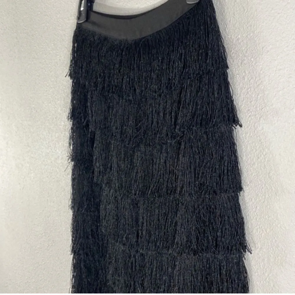 Lavish Alice NWT Black Tiered Fringe Pants XS - Image 13