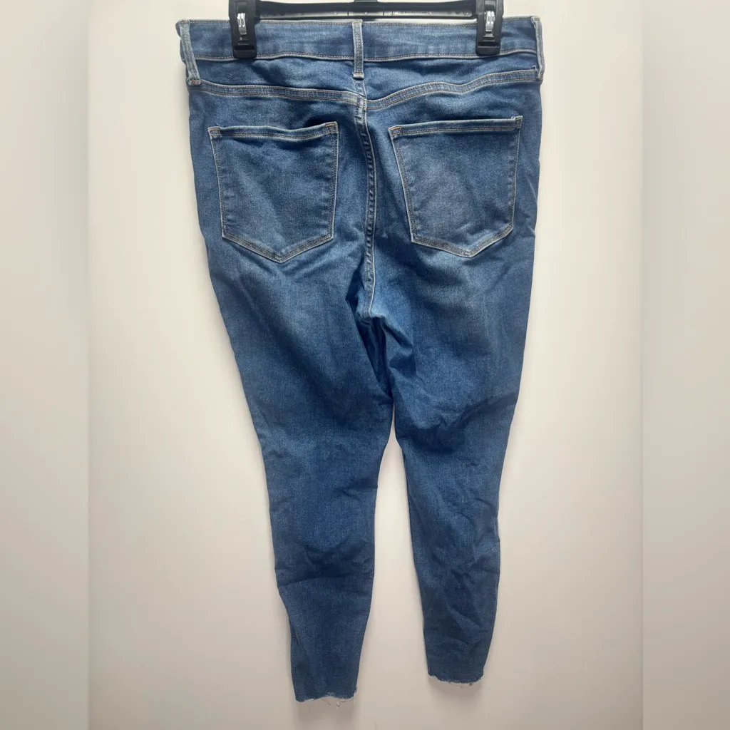 Old Navy High-Waisted Rockstar 360° Stretch Super Skinny Ankle Jeans Size 12 - Image 3