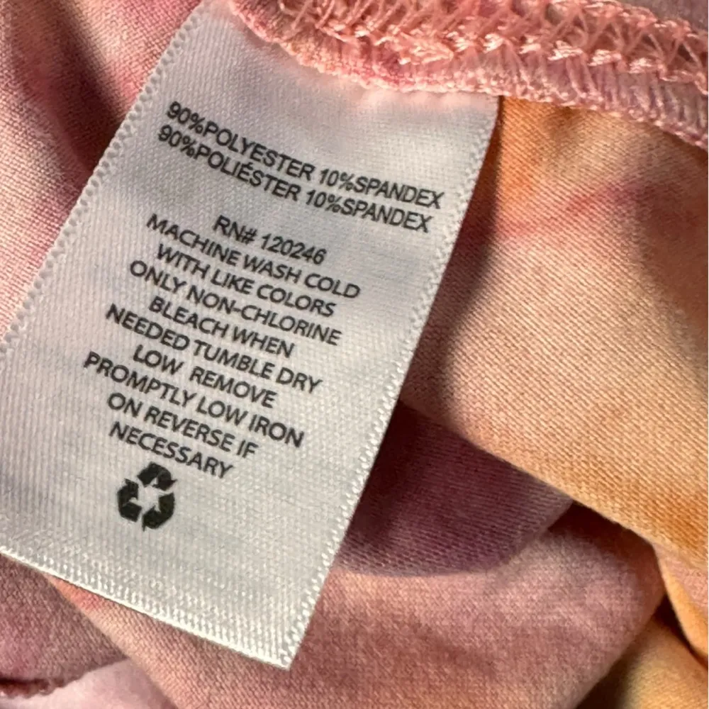 Wallflower  Summer Seasonal Style Hand Tie Dye Soft Bike Shorts Sz L NWT - Image 6