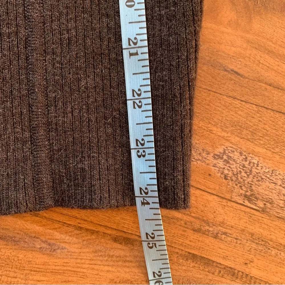 TRACY REESE FOR MAGASCHONI Stretch Knit Gray Wool Skirt, size SP S Small - Image 5