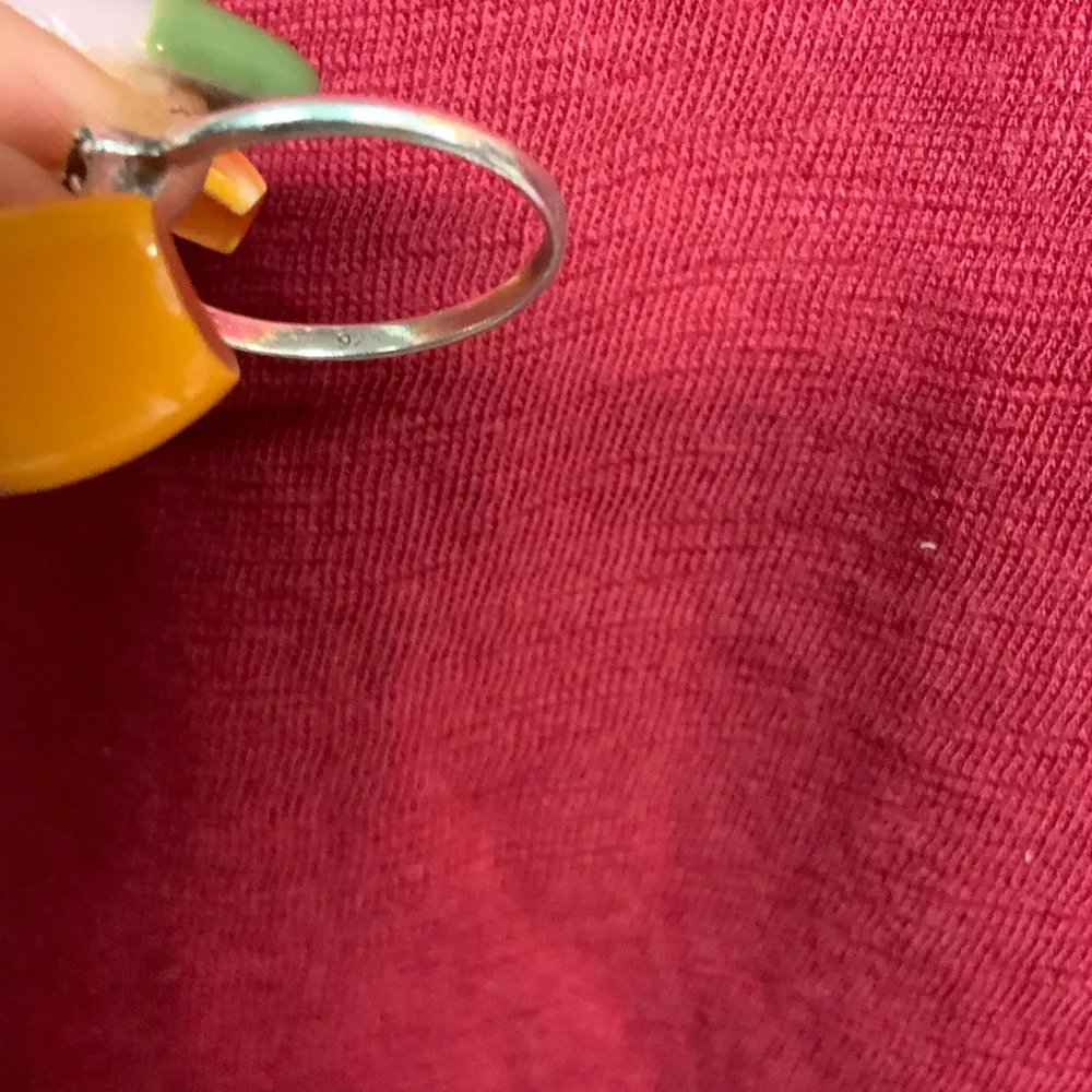 Dainty Sterling Silver 925 and Ruby Ring - Image 2