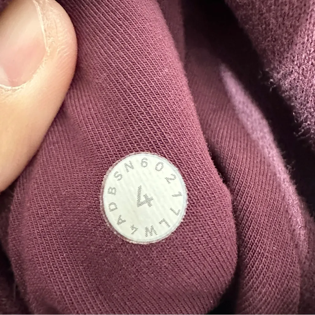 Lululemon Women’s Scuba Full Zip Hoodie Light Cotton Fleece in Arctic Plum Red 4 - Image 12