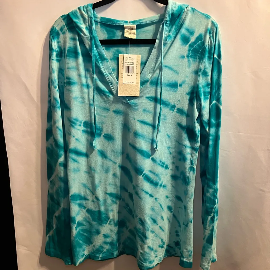 Marika Tie-Dye Hoodie Matching Pants Balance Collection Womens Size Large NWT - Image 4