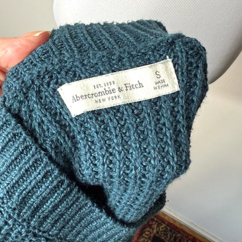 Abercrombie Teal Hi Low Hem Sweater - Image 3