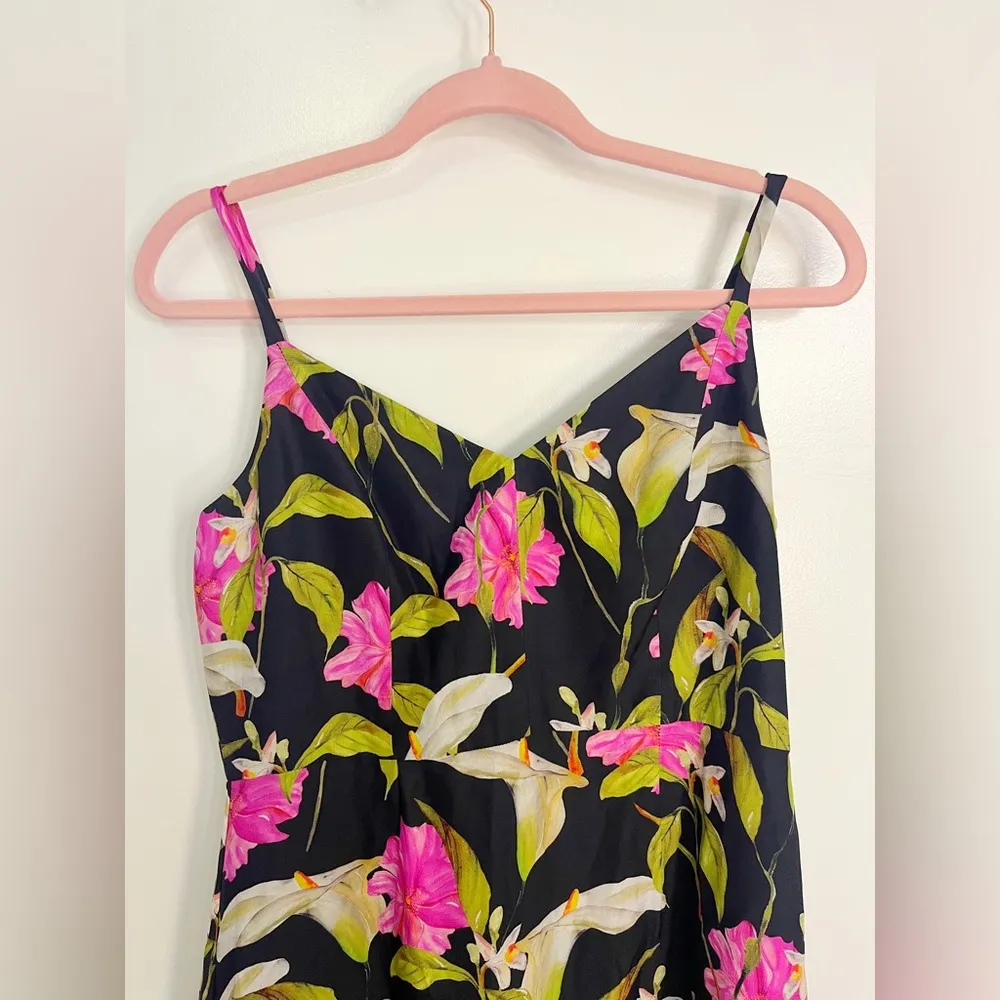 MILLY Calla Lily print midi dress size 10 - Image 2